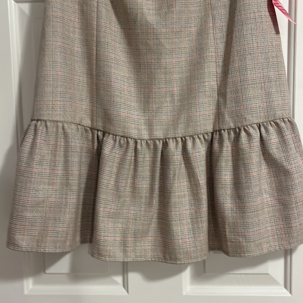 Gal Meets Glam Philippa Plaid Sleeveless Dress with Bow - Picture 5 of 11